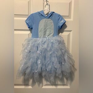Sparkling Blue Tutu Dance Costume for Kids